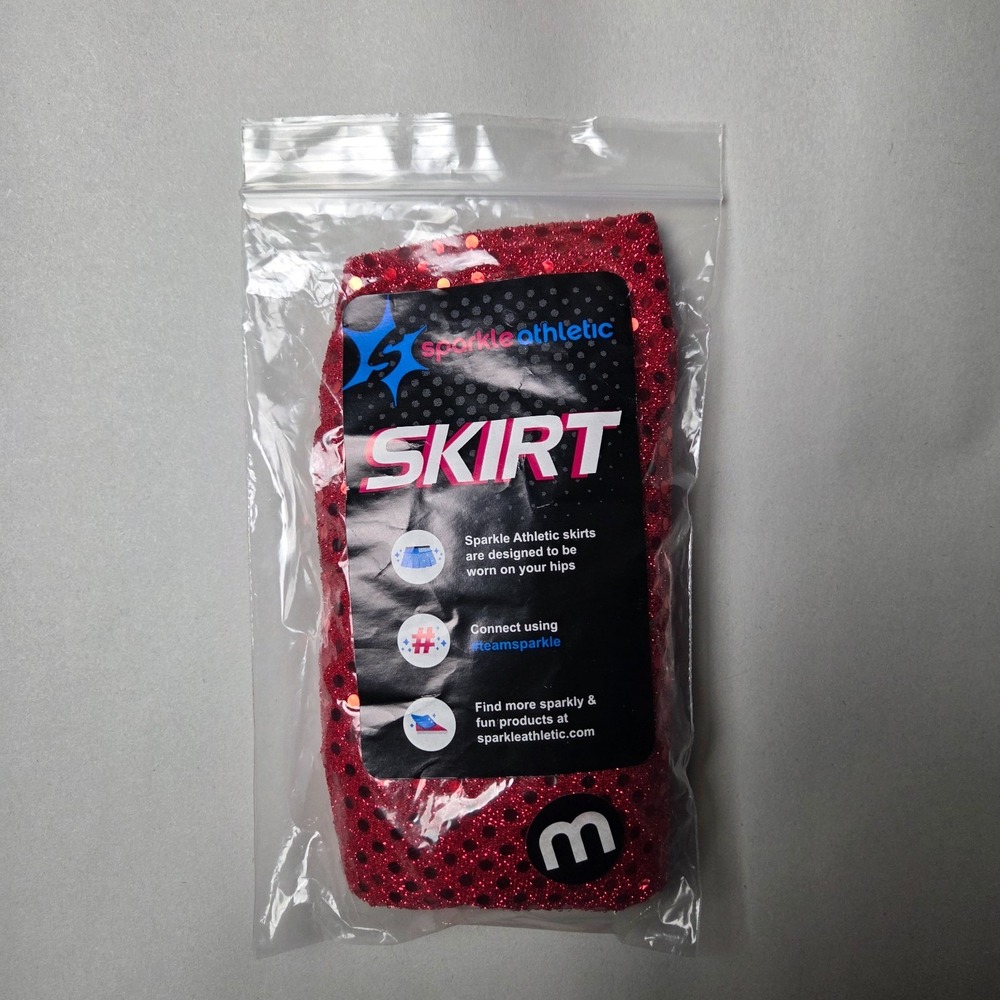 Sparkle Athletic Red Running Skirt Womens Medium